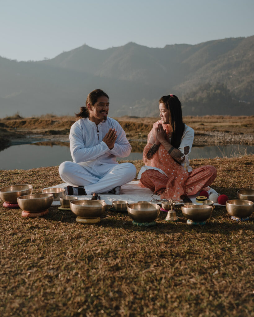 Maya Singing Bowl sound therapy session Pokhara